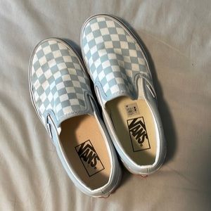 Blue checkered vans!!!